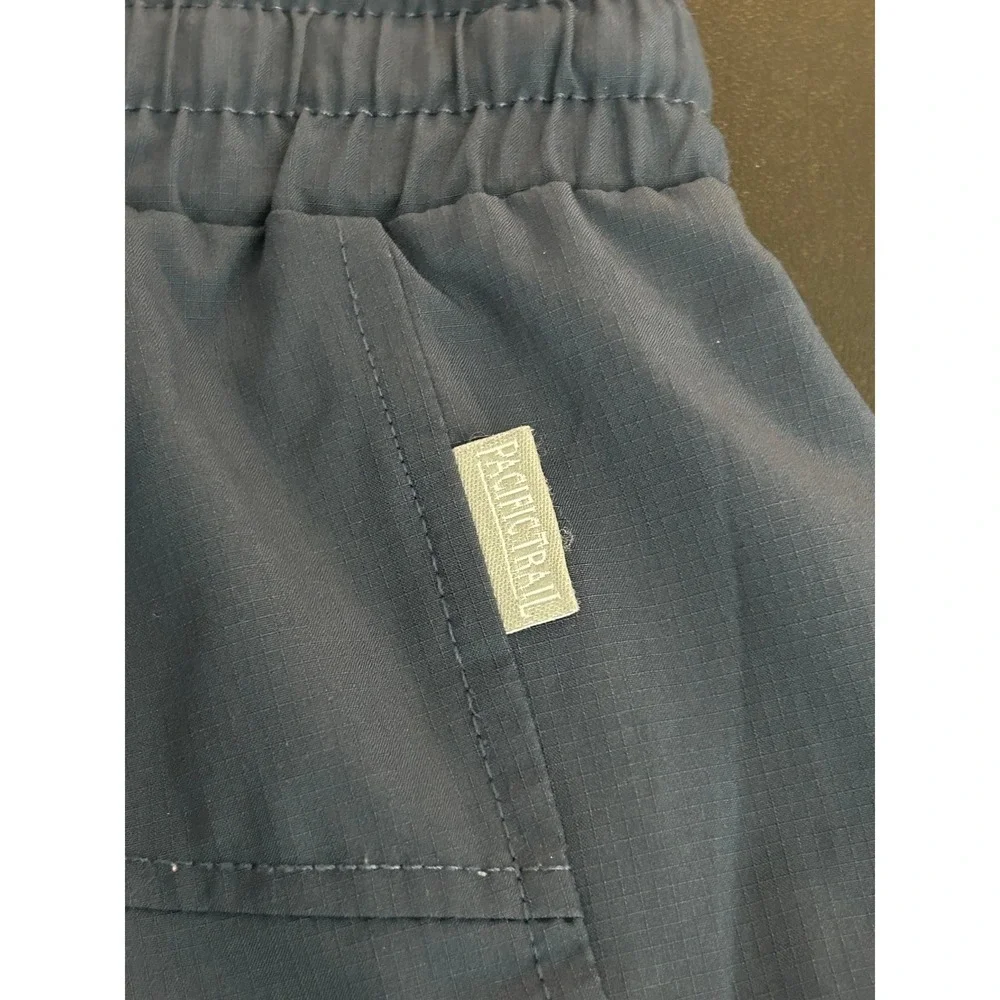 Pacific Trail Mens Navy Blue Active Ripstop Shorts Medium 1356